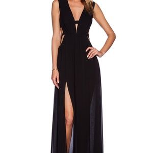 Black BCBG Maxazria Alda Dress Gown Size 6